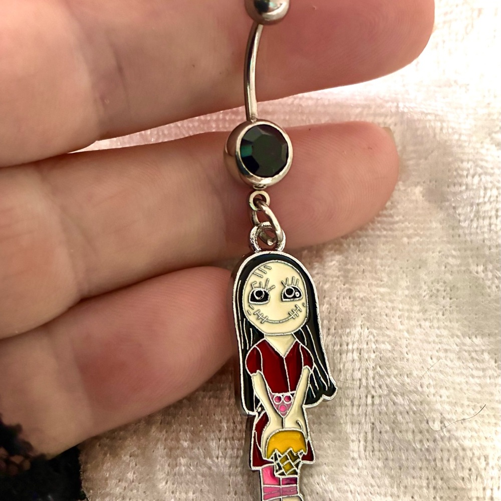 BELLY NAVEL RING/SALLY nightmare before Christmas